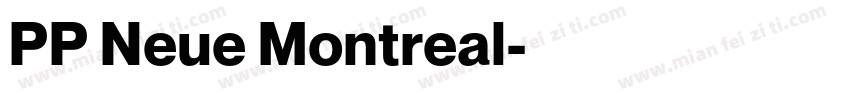 PP Neue Montreal字体转换